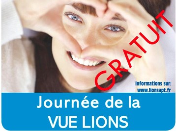 Journée de la vue Lions à Apt en Luberon