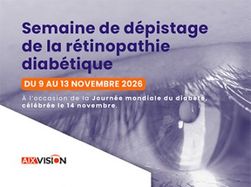 Diabète : une semaine de dépistage de la rétinopathie diabétique du 9 au 13 novembre chez AIX VISION, à Aix-en-Provence. 